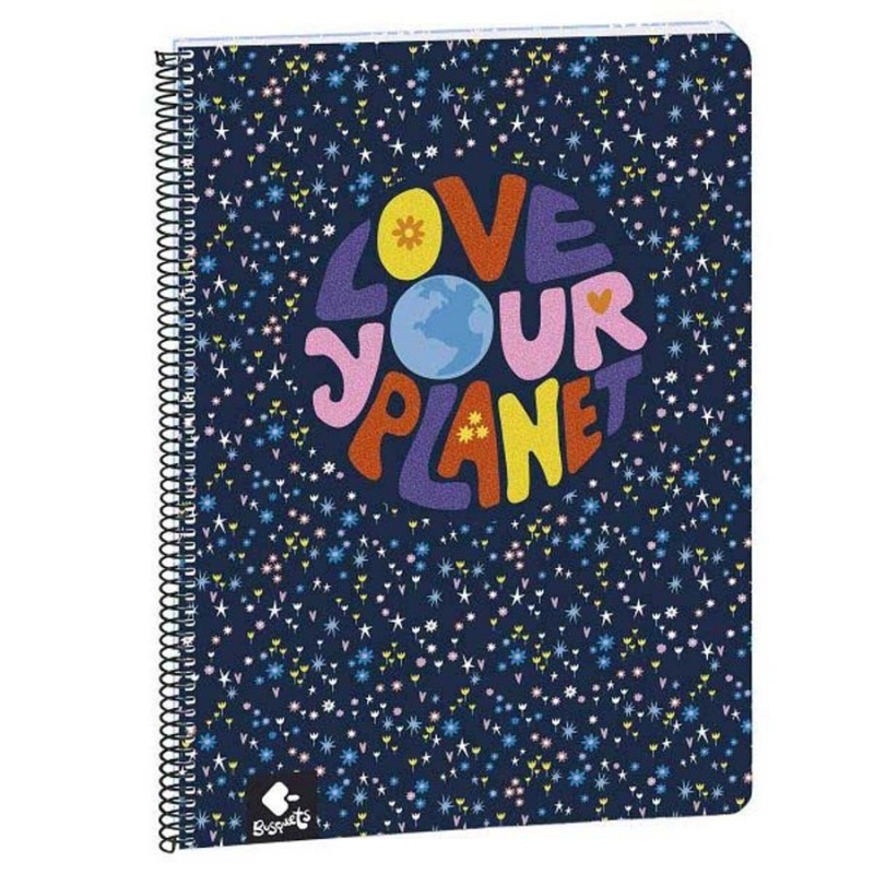 LIBRETA A4 80H CUADRO 4x4 LOVE BUSQUETS