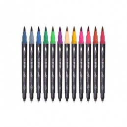 ROTULADORES ROY FINE BRUSH 2 PUNTAS C12