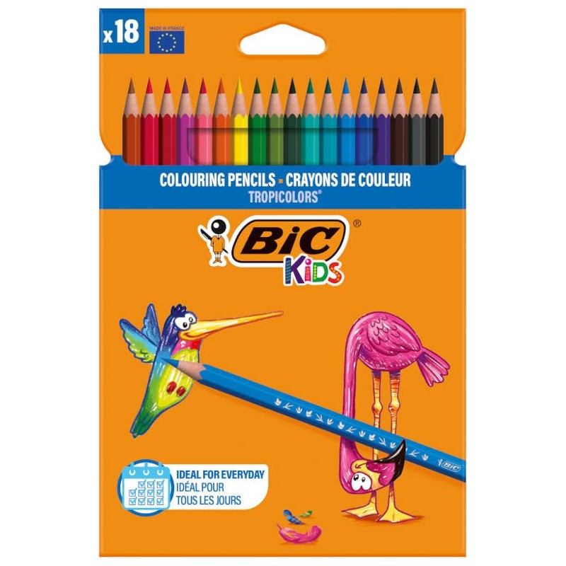 LAPICES DE COLORES 18 UDS BIC KIDS