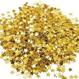 BOTE LENTEJUELAS DE ALUMINIO ESTRELLAS 7MM 30GR OR