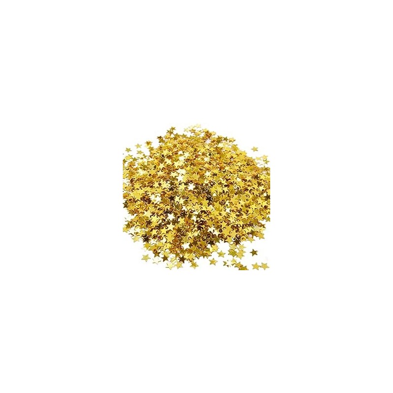 BOTE LENTEJUELAS DE ALUMINIO ESTRELLAS 7MM 30GR OR