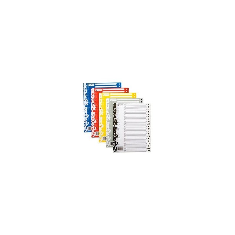 INDICE PLASTICO A4-TALADROS AZ (SEPARADORES)