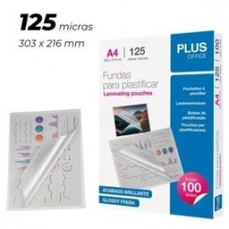 FUNDA PLASTIFICAR PLUS A4 303x216 125M 100UDS