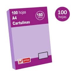 CARTULINA A4 P100 VIOLETA 180GR/M2