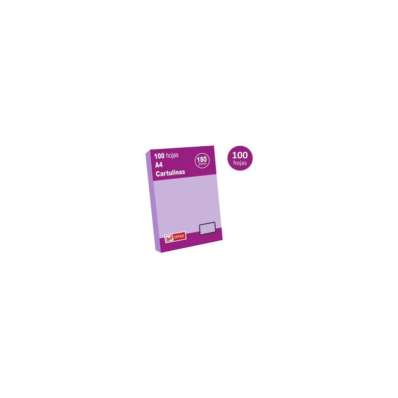 CARTULINA A4 P100 VIOLETA 180GR/M2