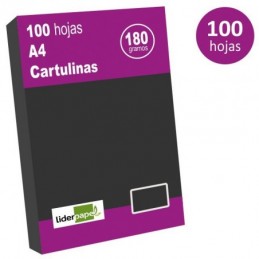 CARTULINA A4 P100 NEGRA 180GR/M2