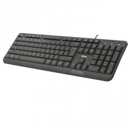TECLADO TRUST USB ZIVA NEGRO