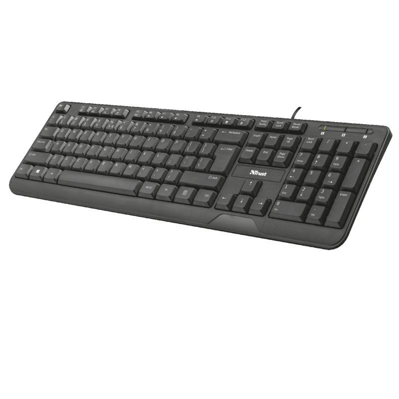 TECLADO TRUST USB ZIVA NEGRO