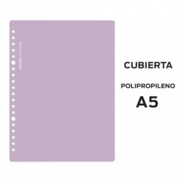 CUBIERTAS HYBRID A5 POLIPROPILENO LILA