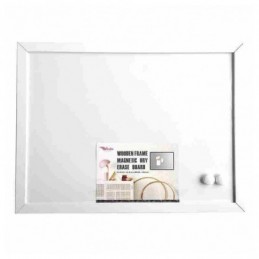 PIZARRA BLANCA MK MAGNETICA 30x40 MADERA