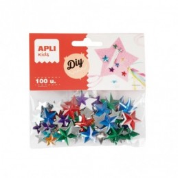 BLISTER DIAMANTES ESTRELLAS ADHESIVAS 100 UDS