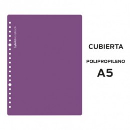 CUBIERTAS HYBRID A5 POLIPROPILENO MORADO