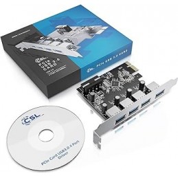 CSL TARJETA USB CONTRALADORA 4 PUERTOS USB 3.0