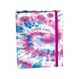 CARPETA 4 ANILLAS SENFORT TIE DYE ROSA