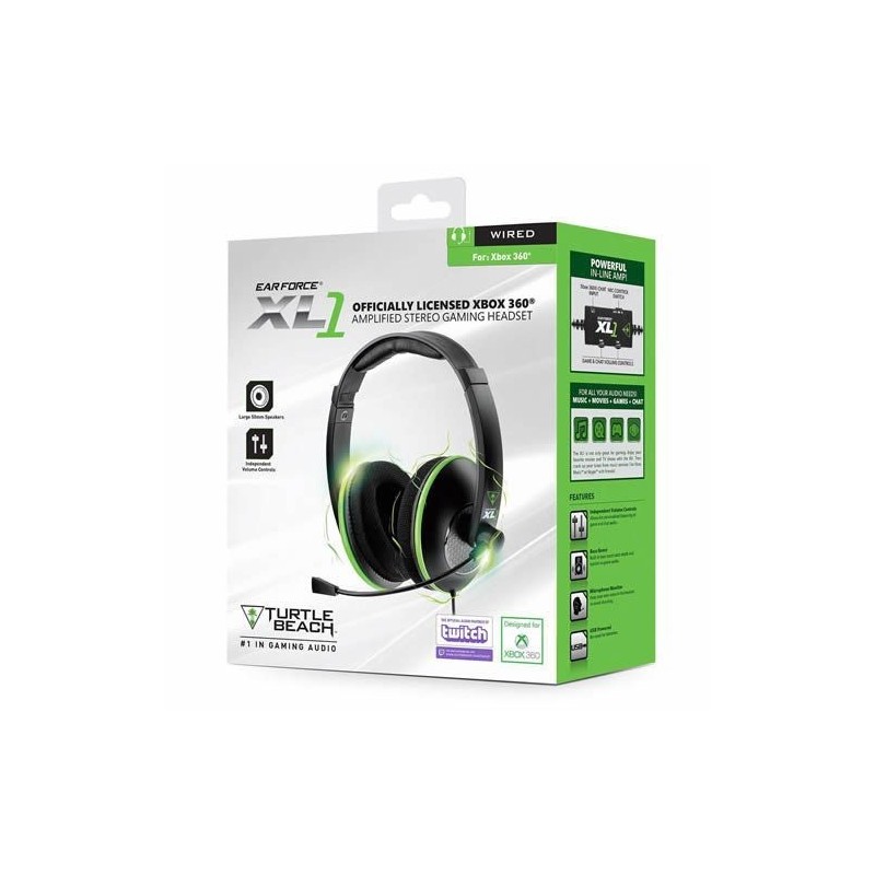 AURICULARES STERIO FORCE XL1 PARA XBOX 360 TURTLE