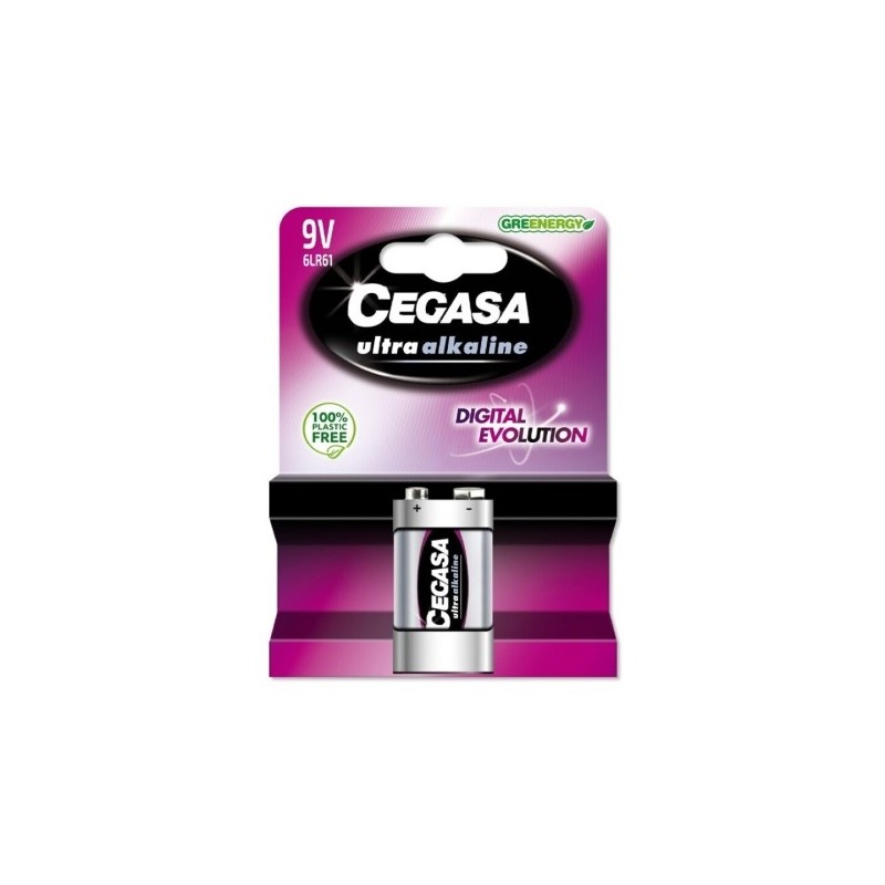 CEGASA ULTRA ALCALINA PACK DE 1 PILA 6LR61 9V