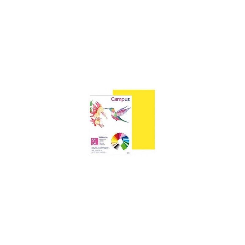 CARTULINA A4 P100 AMARILLO 180GR/M2