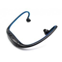 AURICULAR DIADEMA CORRER SPORT MP3 AZUL