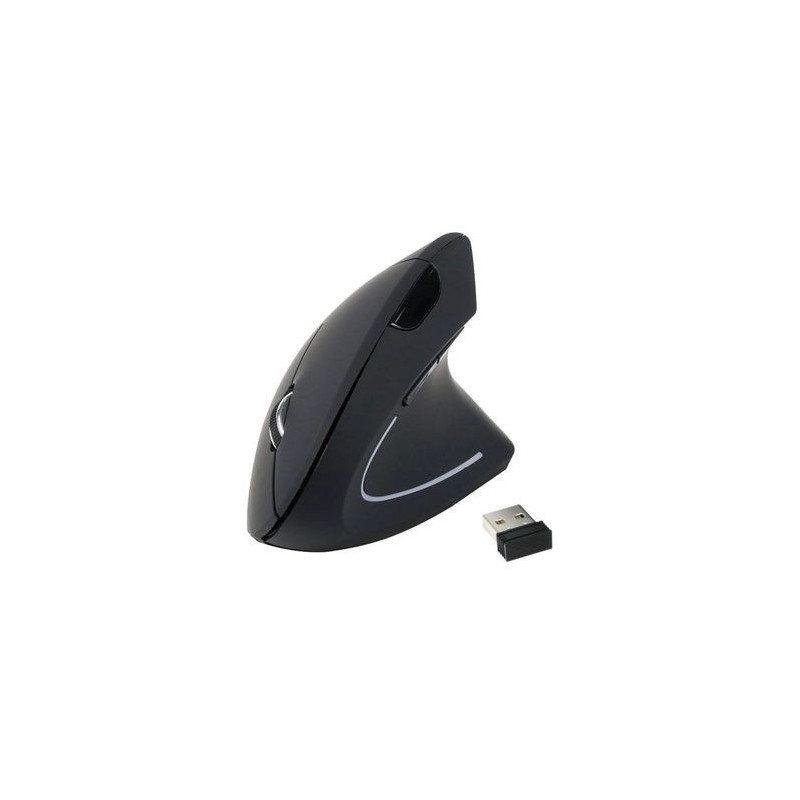 RATON WIRELESS ERGONÓMICO 2 BOTONES 1600 DPI