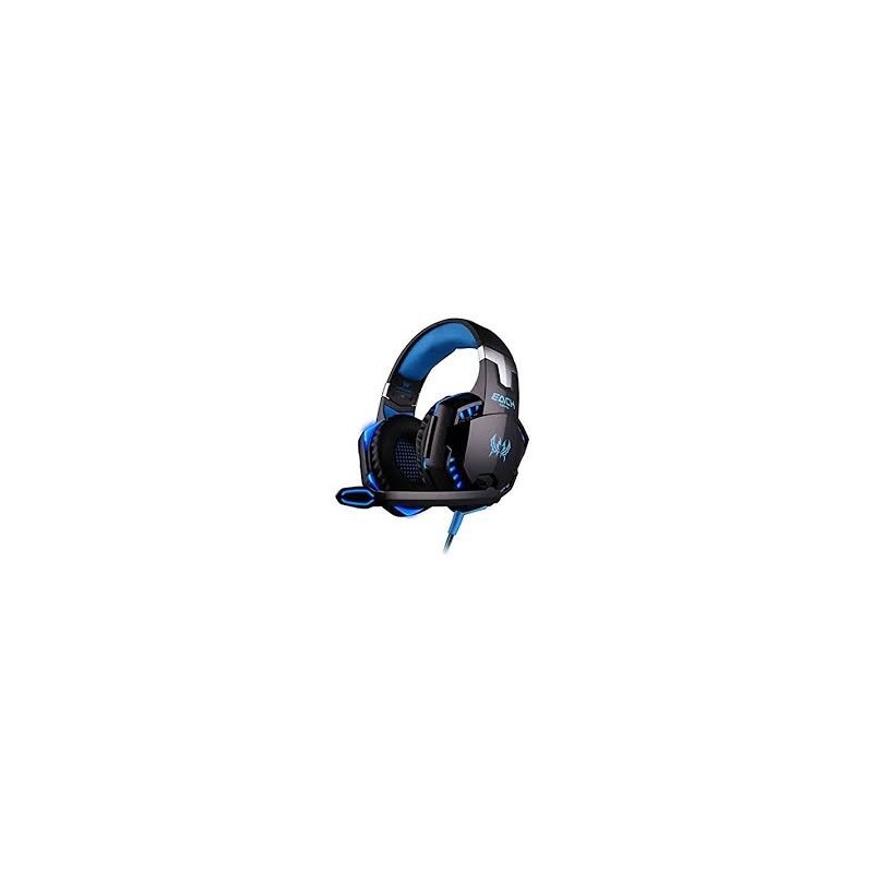 AURICULARES TSING GAMING CON MICROFONO AZUL Y NEGR