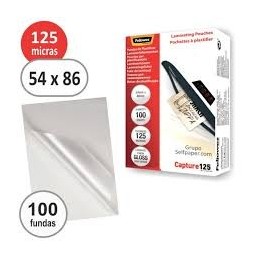 LAMINA PLAST/NIF 54x86 125mic 100unid