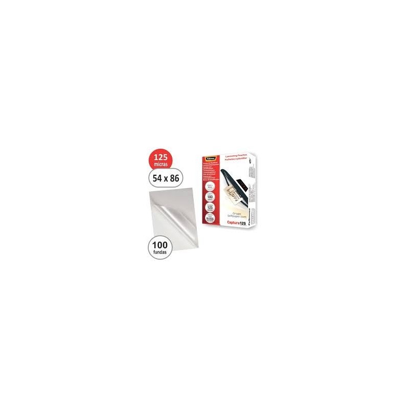 LAMINA PLAST/NIF 54x86 125mic 100unid