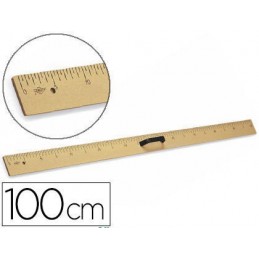 REGLA ENCERADO FAIBO PLASTICO IMITACIÓN MADERA 1MT