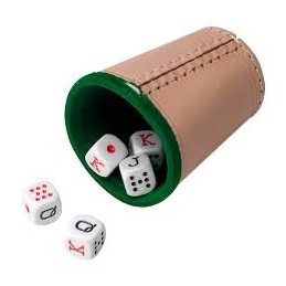 CUBILETE DADOS POKER