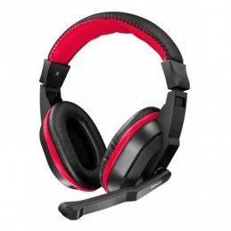 AURICULAR CON MICROFONO PARA PS3 NEGRO Y ROJO
