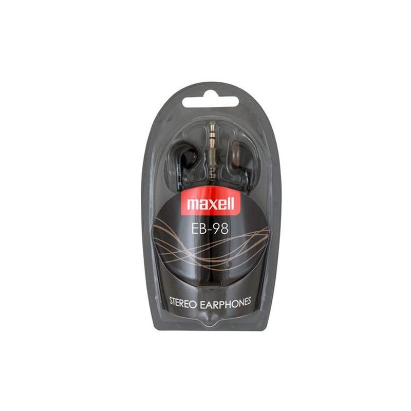 MAXELL AURICULARES DE BOTON EB.98 NEGROS