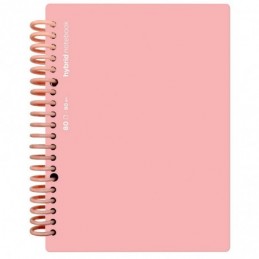 CUADERNO HYBRID A4 80H T POLIP LISO ROSA PASTEL