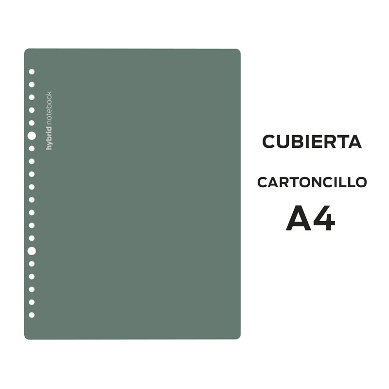 J CUBIERTAS HYBRID A4 CARTON 400GR VERDE