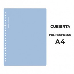 J CUBIERTAS HYBRID A4 POLIPROPILENO AZUL PASTEL