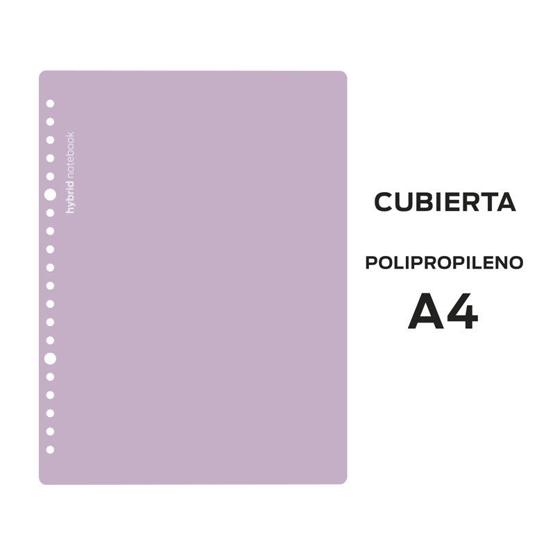 J CUBIERTAS HYBRID A4 POLIPROPILENO LILA