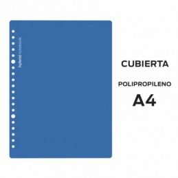 J CUBIERTAS HYBRID A4 POLIPROPILENO AZUL