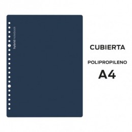 J CUBIERTAS HYBRID A4 POLIPROPILENO AZUL OSCURO