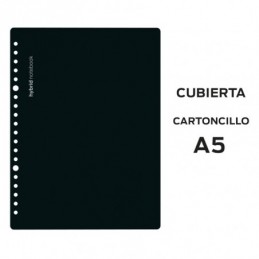 CUBIERTAS HYBRID A5 CARTON 400 GRS NEGRO