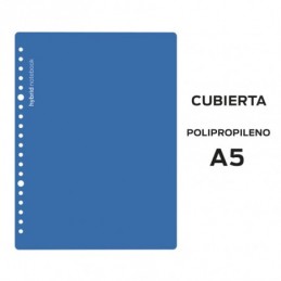 CUBIERTAS HYBRID A5 POLIPROPILENO AZUL