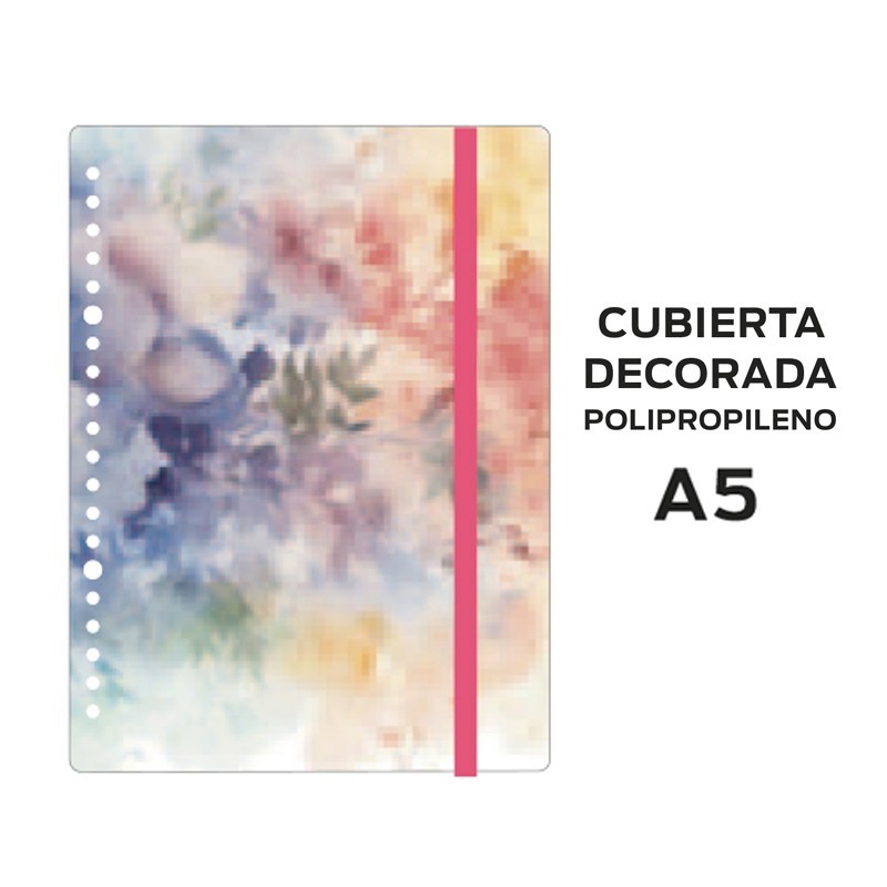CUBIERTAS HYBRID A5 POLIPROPILENO DECOR ROMANTIC