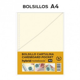 2 BOLSILLOS CARTULINA A4 HYBRID