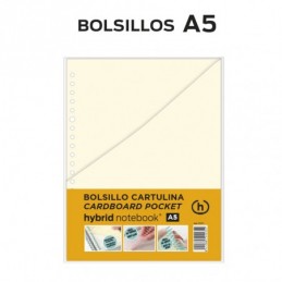 2 BOLSILLOS CARTULINA A5 HYBRID