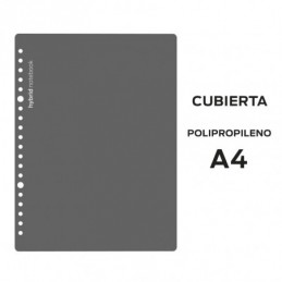 CUBIERTAS HYBRID A5 POLIPROPILENO GRIS