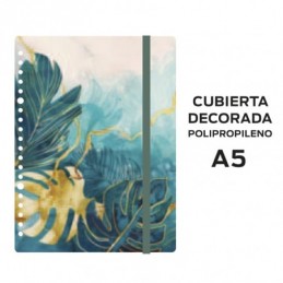 CUBIERTAS HYBRID A5 POLIPROPILENO GREEN PAR