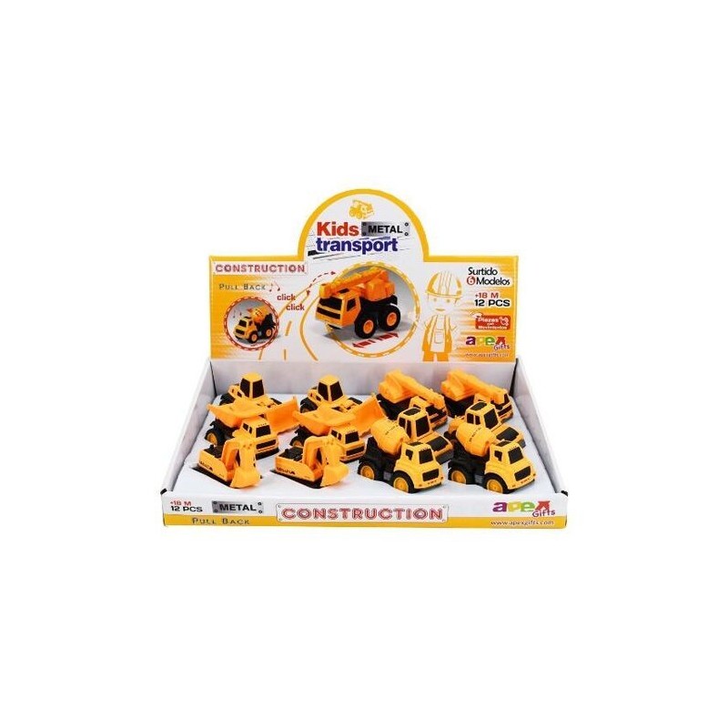 CAMIIÓN CONSTRUCCIÓN PULL-BACK 6 MODELOS