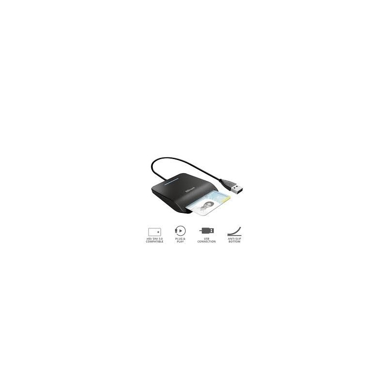 TRUST LECTOR DE DNI E 3.0/CNS-TS/CRS CABLE DE 1MT