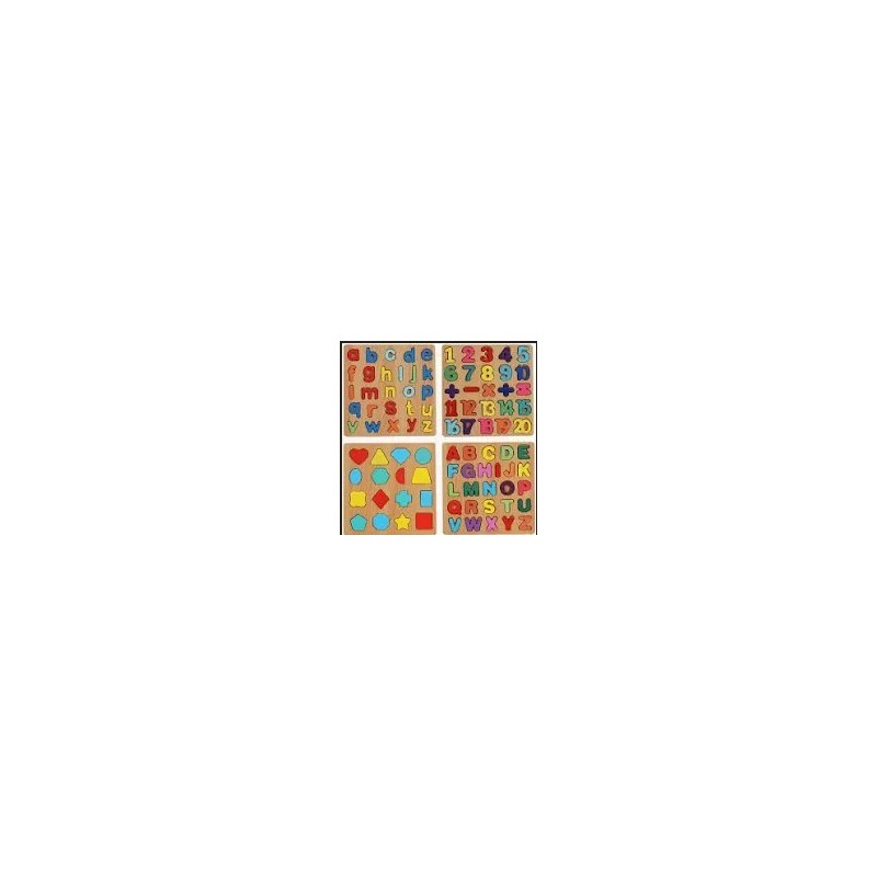 PUZZLE DE MADERA SILUETAS 20x20CM