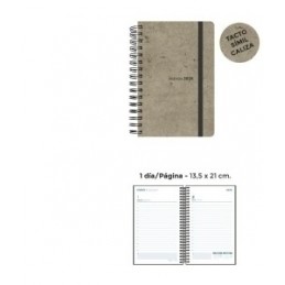 AGENDA POL. ESPIRAL 13.5x21 S/V STONE SURT.2025