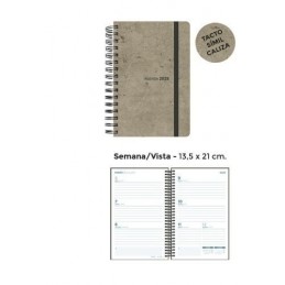 AGENDA ESPIRAL 13.5x21 S/V STONE SURTIDOS 2025