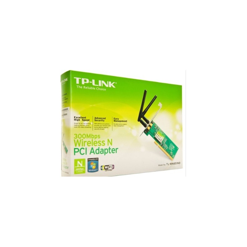 TP LINK ADAPTADOR WIRELESS PCI WN851ND