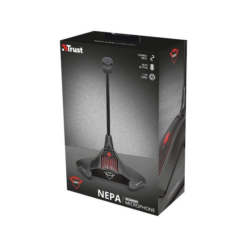 MICROFONO GAMING TRUST NEPA FLEXIBLE CABLE 1.7M